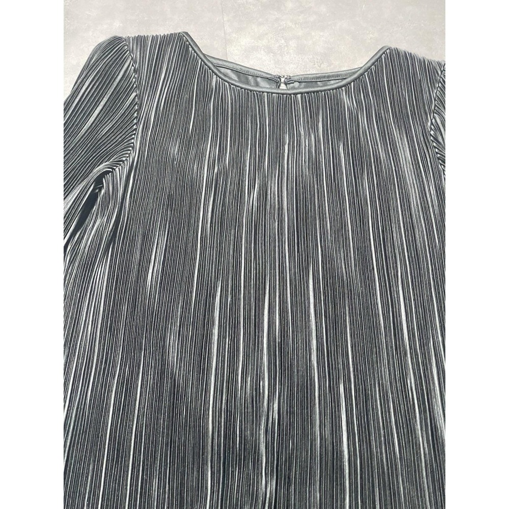 Vtg 80's After Dark Size 9-10 Dress Fringe Ruffle Black And Gold Gatsby F-141 - Picture 2 of 7